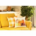 Escenografia 18 in. Fall Season Pumpkin Throw Pillow Cover, Multicolor -, 4PK ES2111767